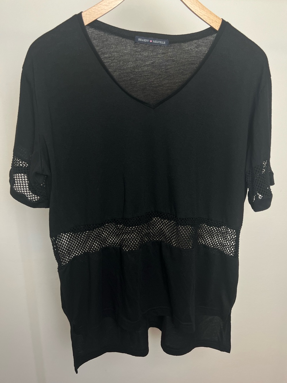 Brandy Melville Mesh Sporty Short Sleeve Tee